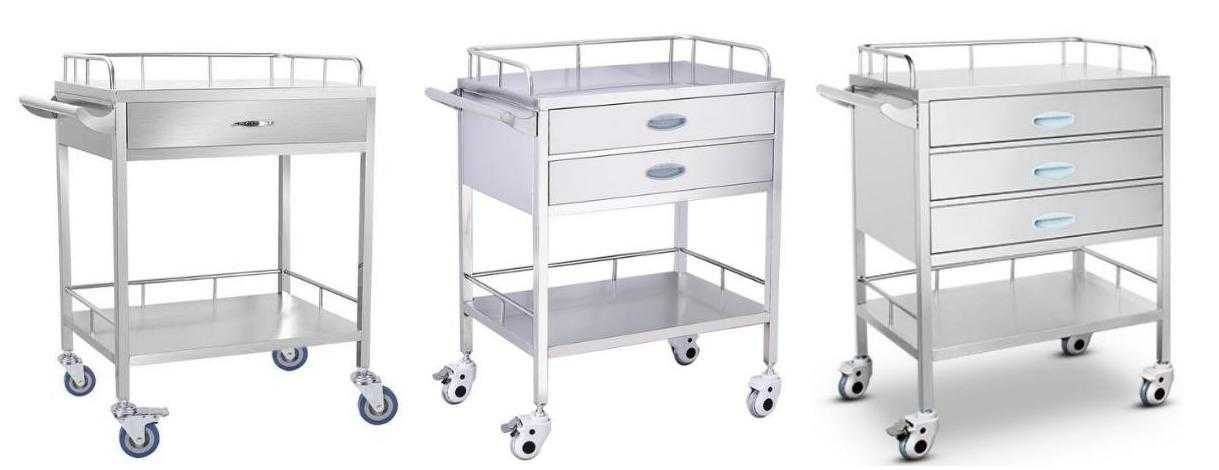 Stainless steel trolley